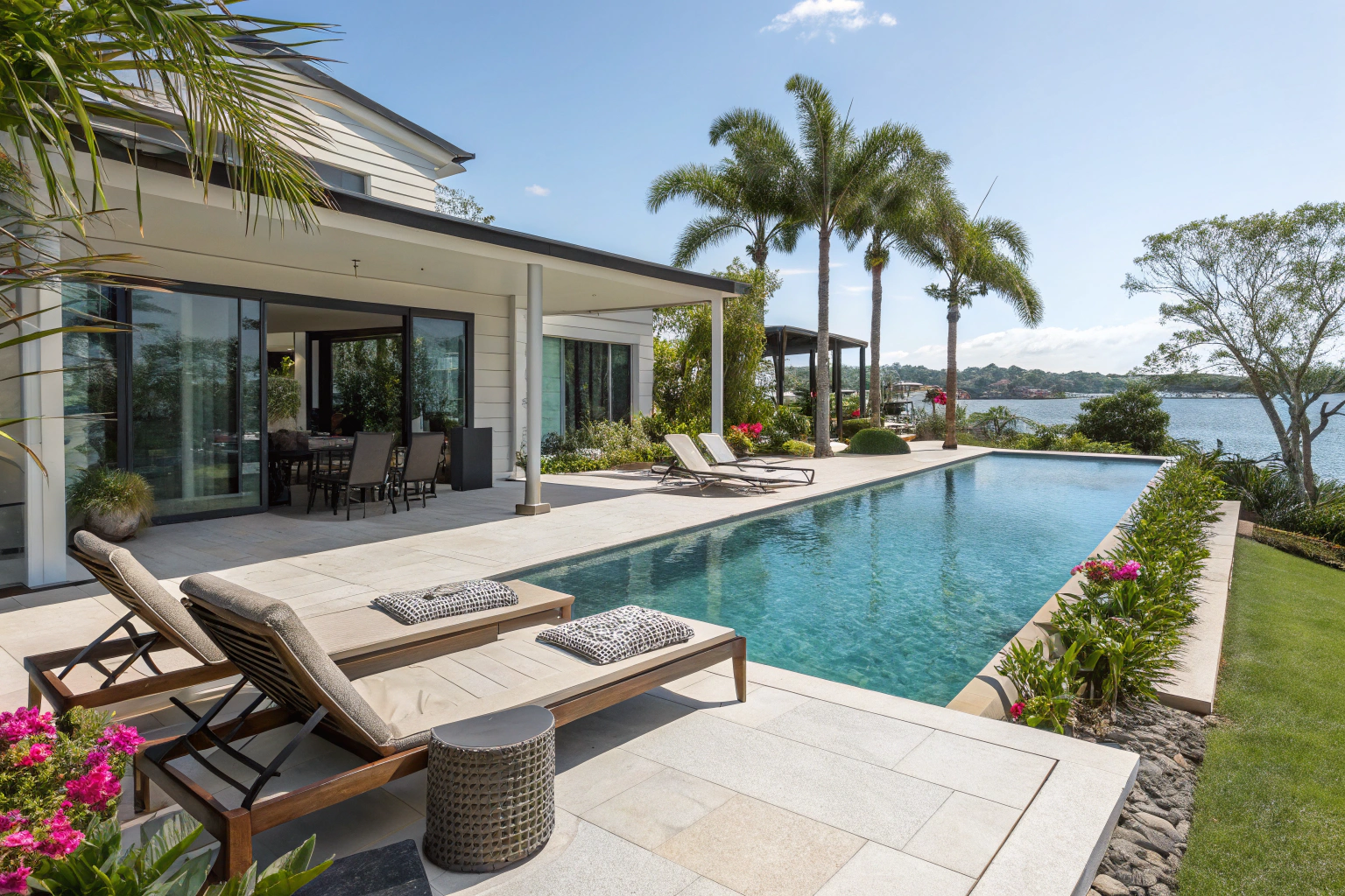 Premium pool deck epoxy coating enhancing property value and investment protection for Sunshine Coast home