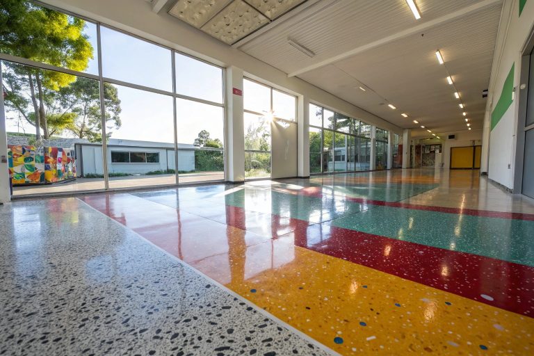 epoxy flooring in a commercial space